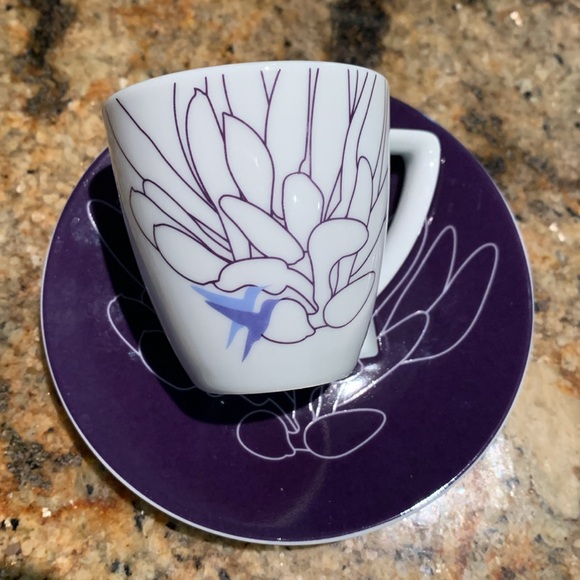 Nespresso set of 2 cups and saucers Rare 2008 Jinogalpa limited Edition